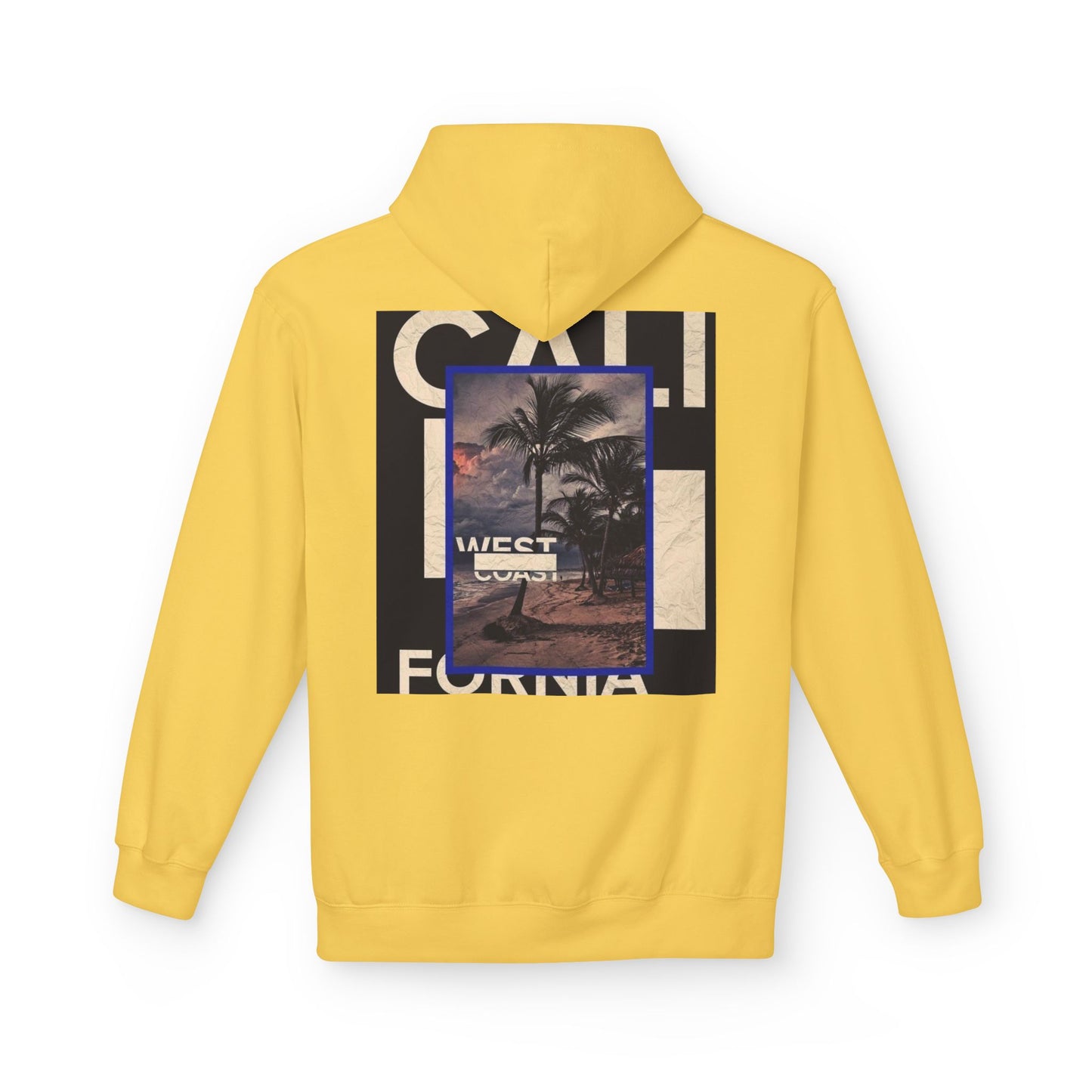 California Vibes Fleece Hoodie, Cozy Unisex Sweatshirt, Perfect for Beach Days, Gift for Travel Lovers, Casual Streetwear