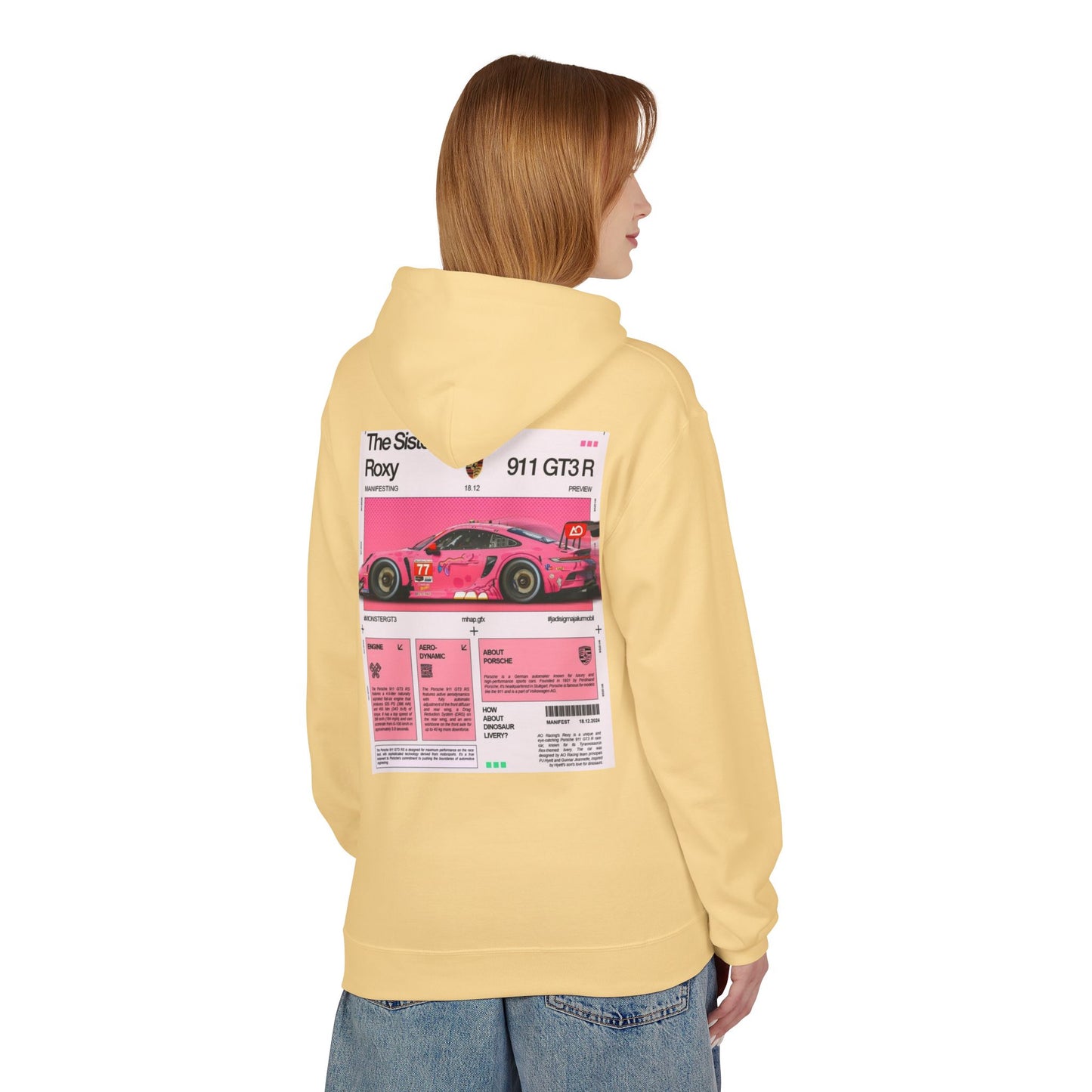 Racing-Inspired Unisex Fleece Hoodie - The Sister Roxy Design