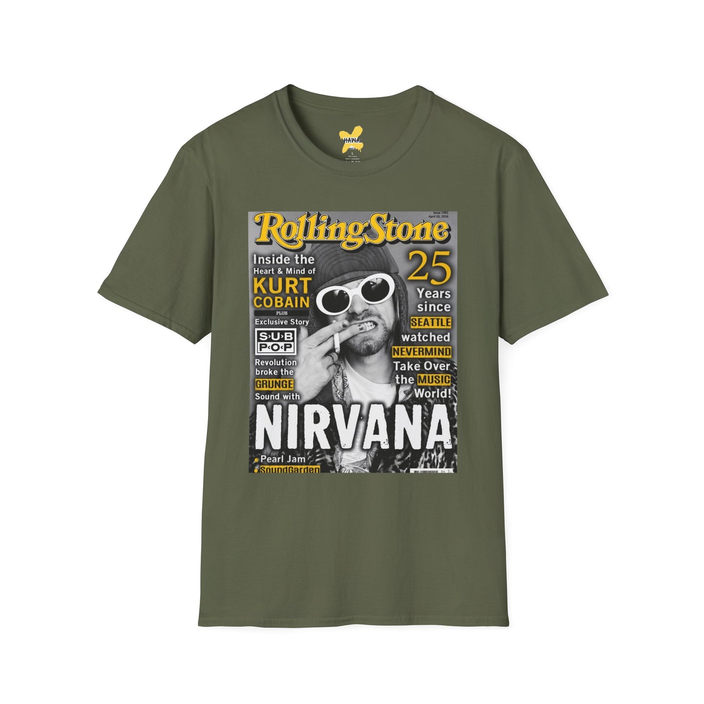 Nirvana Vintage Rolling Stone Unisex T-Shirt