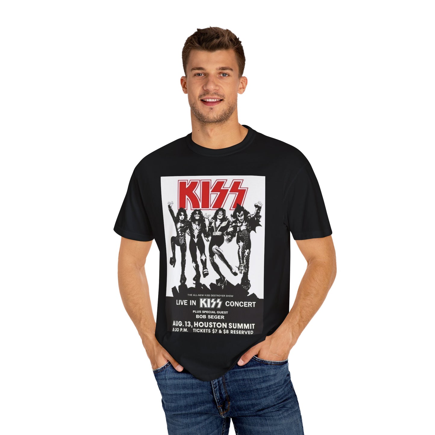 KISS Concert Graphic Unisex T-Shirt - Live in Concert Tee