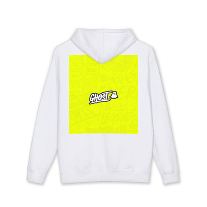 Realist Ghost Hoodie — Neon Yellow Graphic Pullover