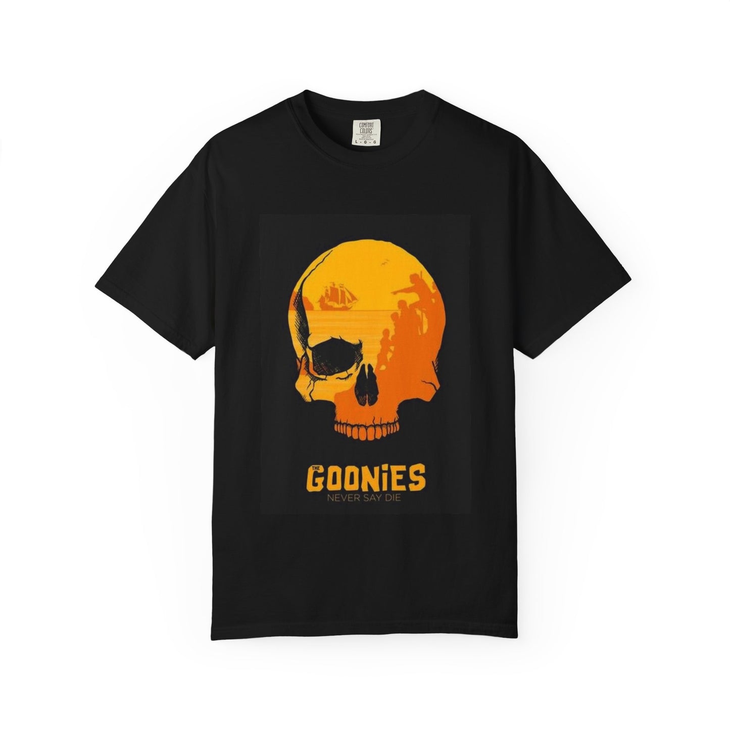 Retro Goonies Skull Tee - Unisex Garment-Dyed T-Shirt