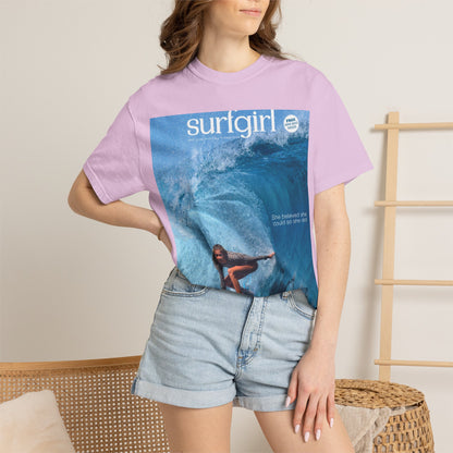 Surfgirl Wave Photo T-Shirt — Vintage Surf Magazine Graphic Tee