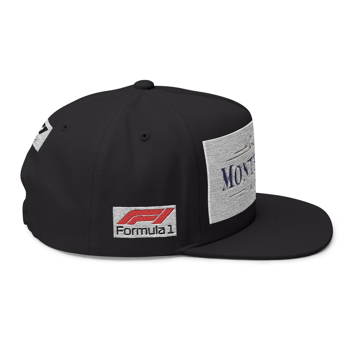 Monte Carlo Monaco Embroidered Flat Bill Cap