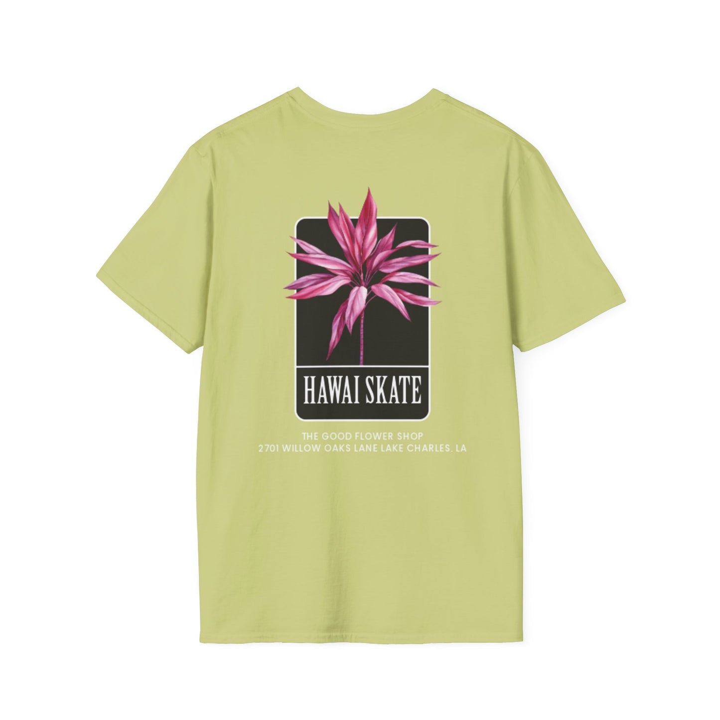 Hawaii Skate Floral Unisex T-Shirt - Relaxed Fit Graphic Tee