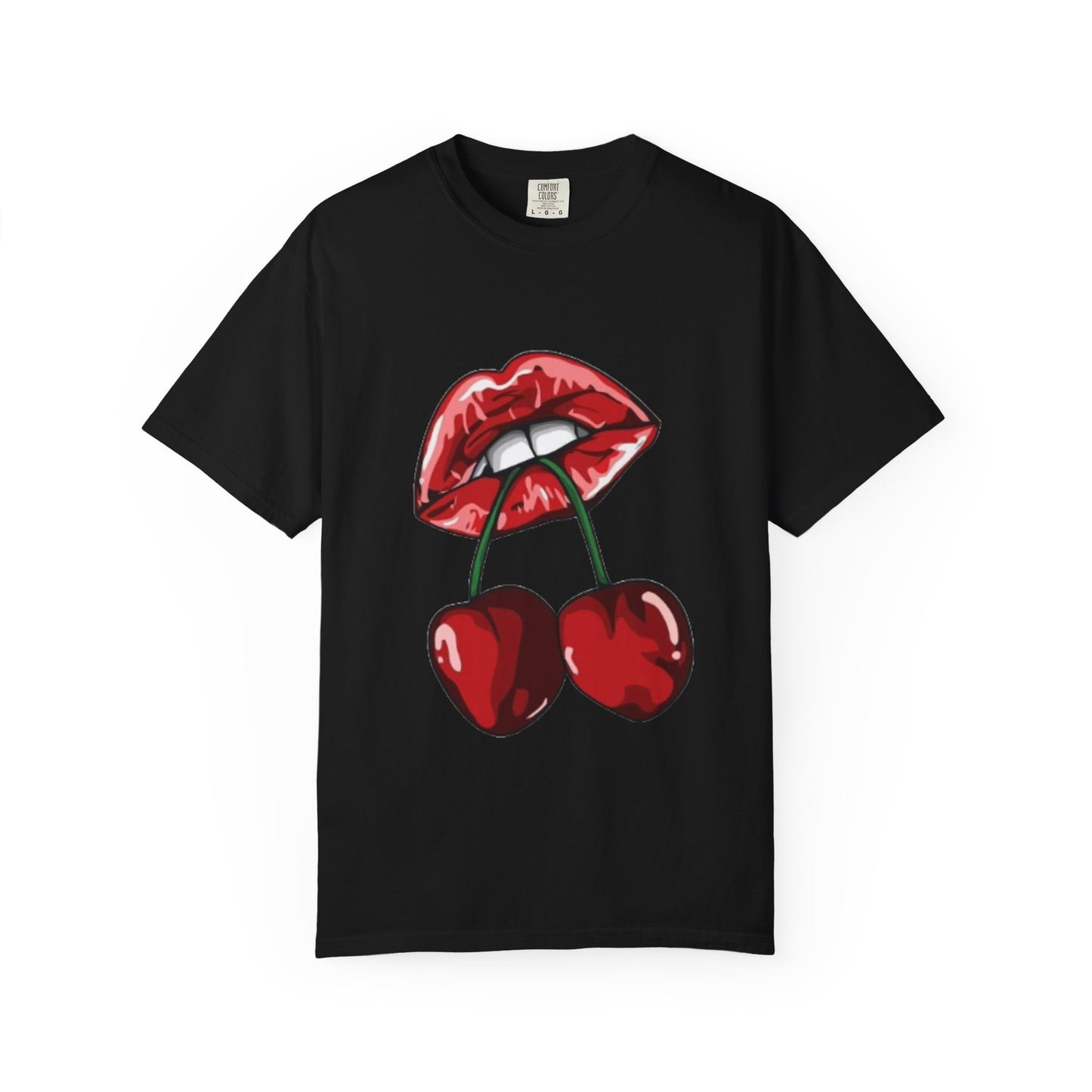 Retro Cherry Lips Unisex T-shirt - Trendy Graphic Tee