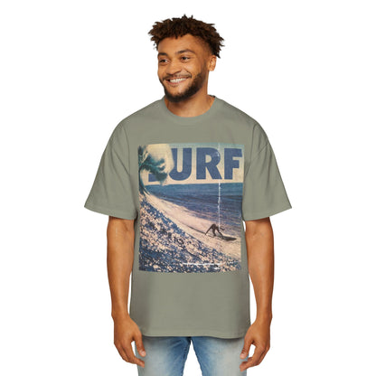 Surf Vintage Photo Tee — Men's Oversized Surf Graphic T-Shirt