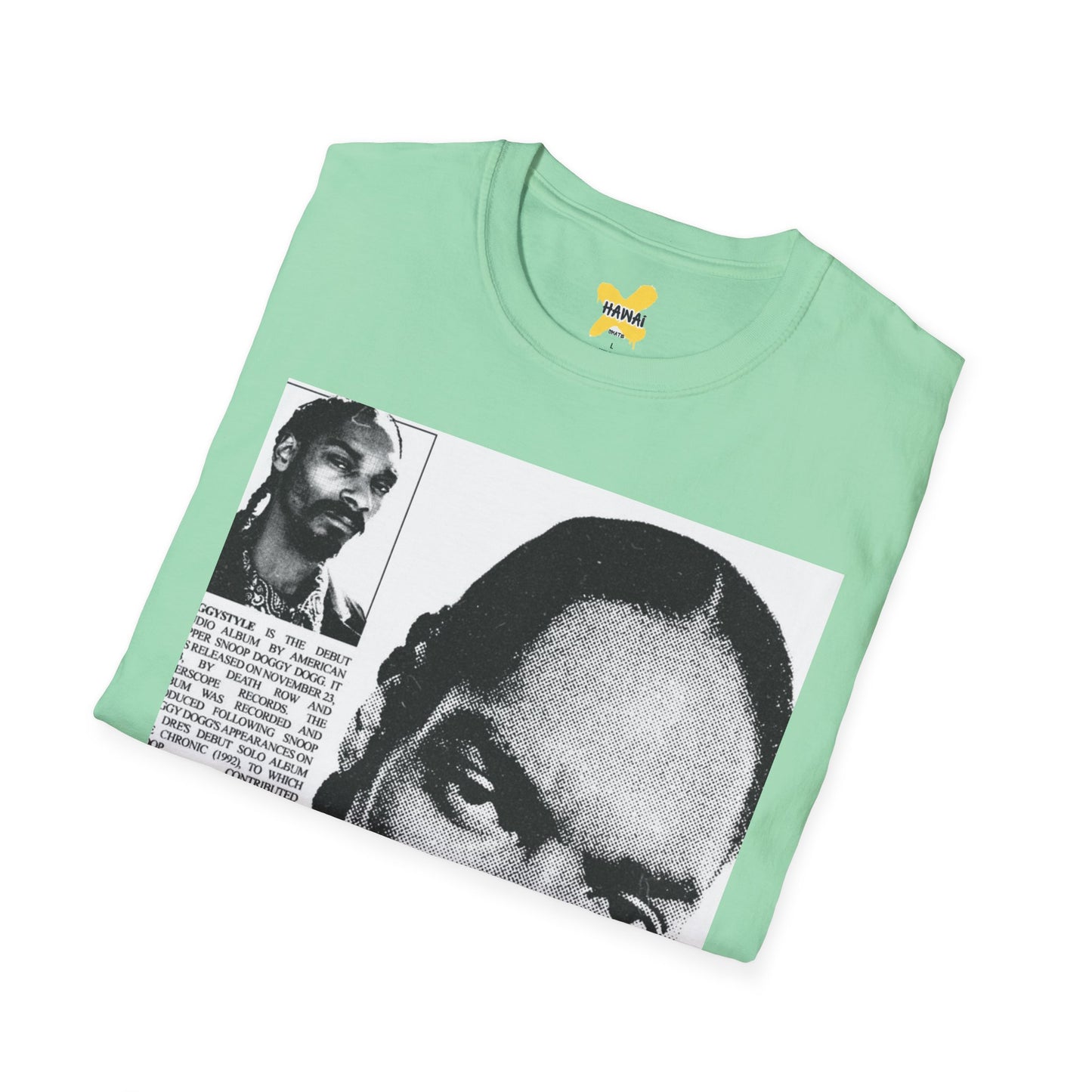 Retro Hip-Hop Unisex Softstyle T-Shirt with Snoop Dogg Design