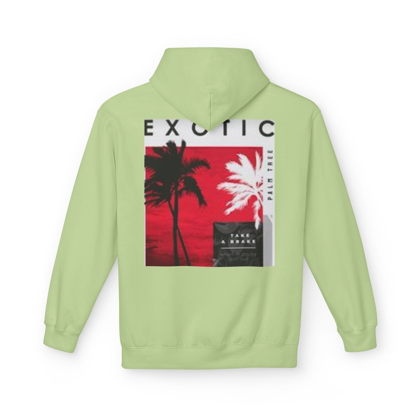 Exotic Vibe Unisex Fleece Hoodie - Cozy Beach Style, Perfect for Travel, Summer Events, Casual Outings, Gifts for Adventurers