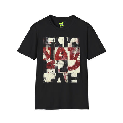 Artistic Unisex Softstyle T-Shirt - Modern Abstract Design