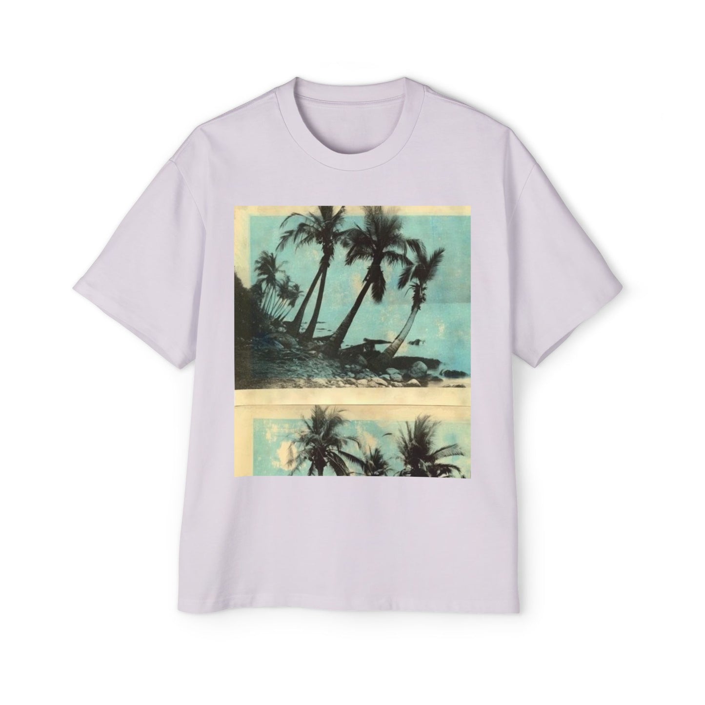 T-Shirt — Vintage Palm Beach Graphic Tee (Retro Tropical Sunset)