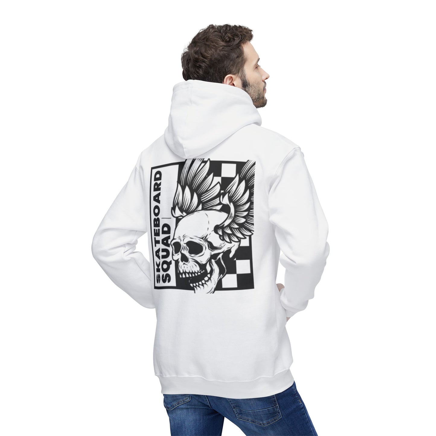Skateboard Hoodie, Cool Streetwear Sweatshirt, Graphic Pullover for Skaters, Unisex Casual Wear, Gift for Skate Lovers
