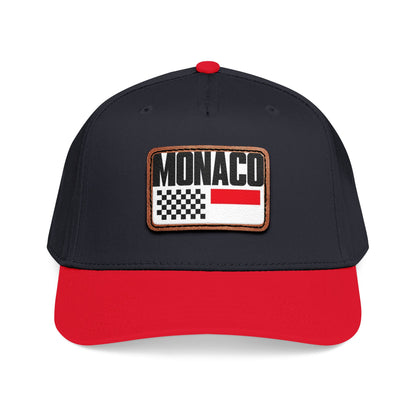 Monaco Leather Patch Baseball Cap – Vintage Racing Flag Hat