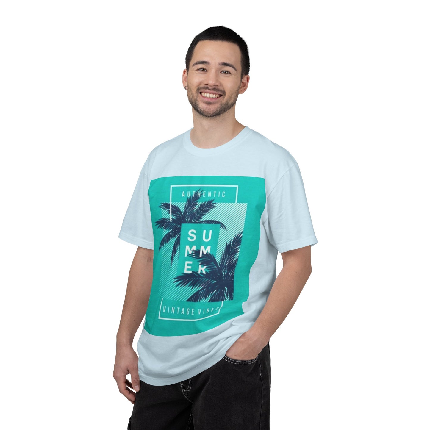 Summer Vintage Vibes T-Shirt — Palm Tree Graphic Tee
