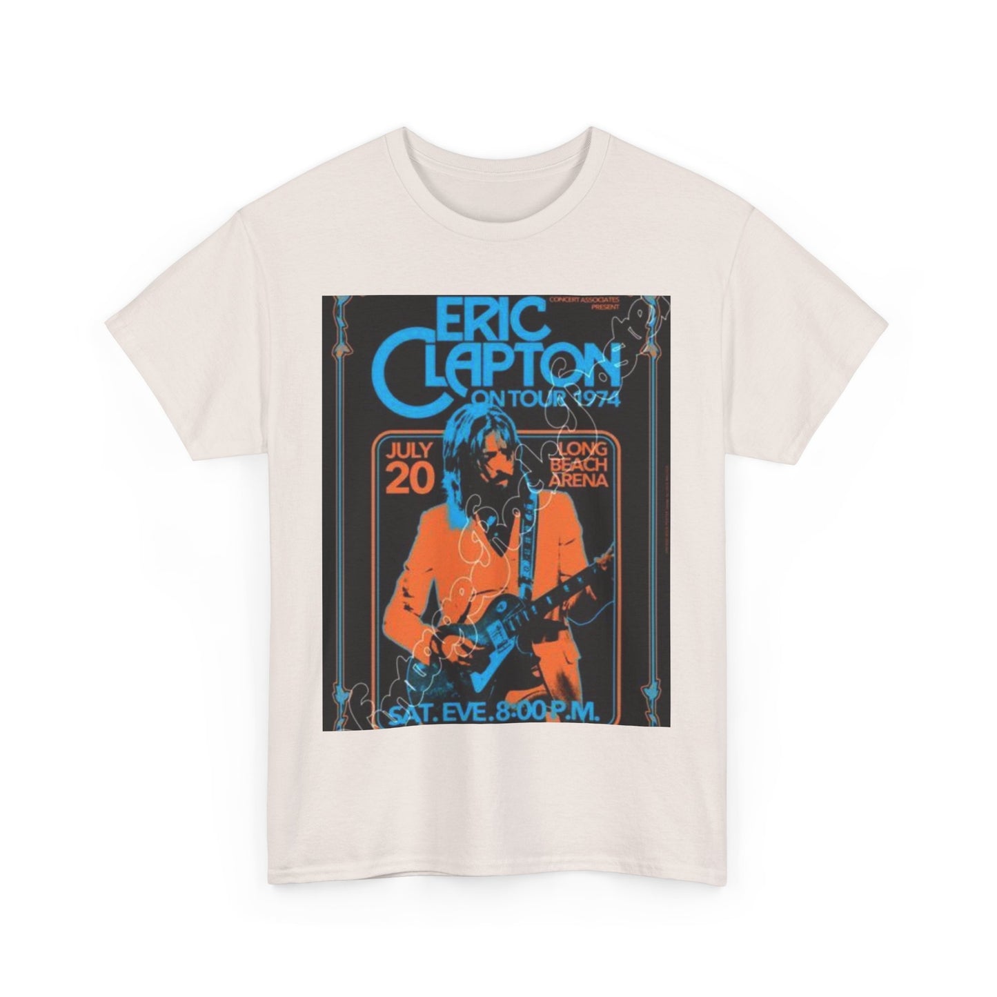Eric Clapton Vintage Concert Tee, Music Lover Gift, 70s Tour T-Shirt, Rock and Roll Apparel, Retro Graphic Tee, Unisex Style