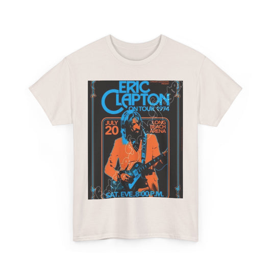 Eric Clapton Vintage Concert Tee, Music Lover Gift, 70s Tour T-Shirt, Rock and Roll Apparel, Retro Graphic Tee, Unisex Style
