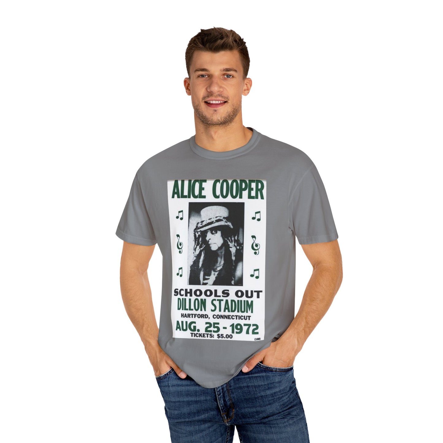 Vintage Alice Cooper Concert T-Shirt - Unisex Garment-Dyed Tee