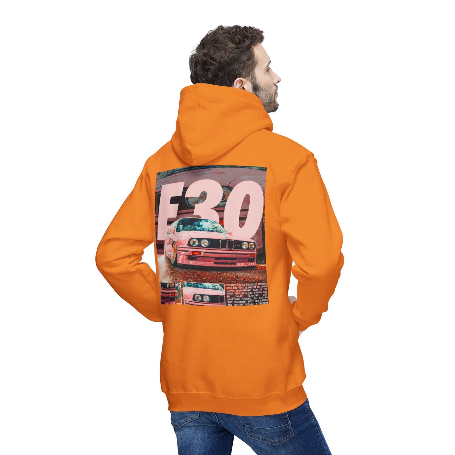 E30 Vintage Car Unisex Hooded Sweatshirt - Casual Comfort for Car Enthusiasts