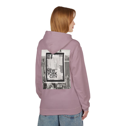 Happy Vibes Unisex Fleece Hoodie - Smiley Face Design