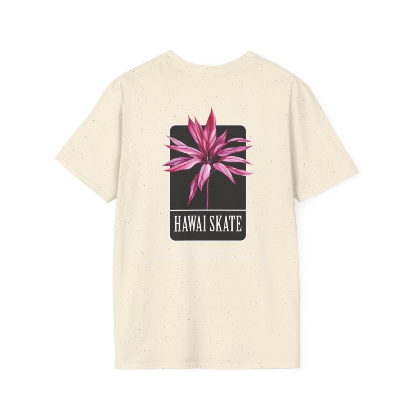 Hawaii Skate Floral Unisex T-Shirt - Relaxed Fit Graphic Tee