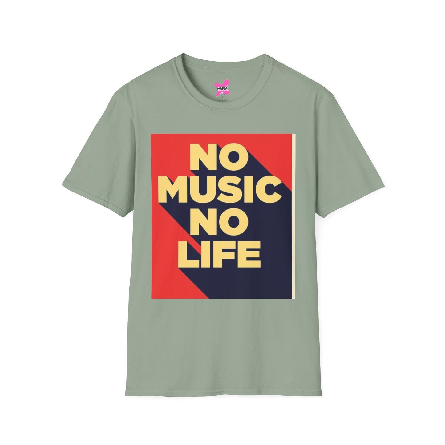 No Music No Life Unisex Softstyle T-Shirt – Music Lover's Essential