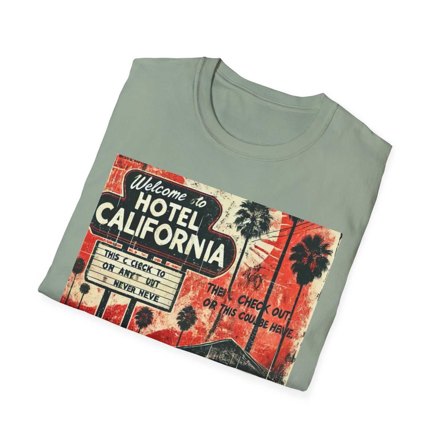 Vintage Hotel California Graphic T-Shirt – Perfect for Music Lovers