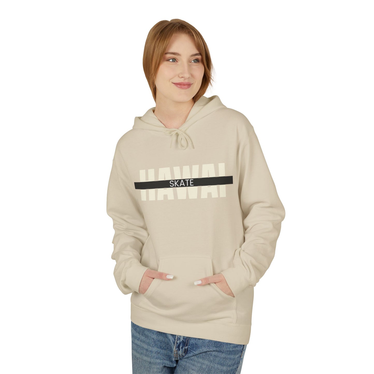 Happy Vibes Unisex Fleece Hoodie - Smiley Face Design
