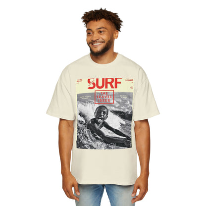 Surf Magazine Graphic Tee — "Surf: The Wave Issue" Vintage Beach Shirt