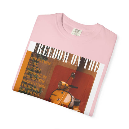 Vintage Vespa 'Freedom on the Road' T-Shirt