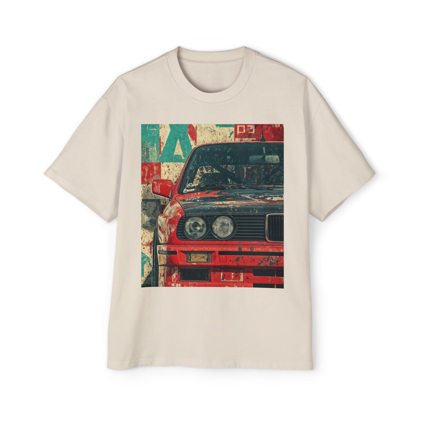 Vintage Racing Car Tee — Retro BMW Front Graphic T-Shirt