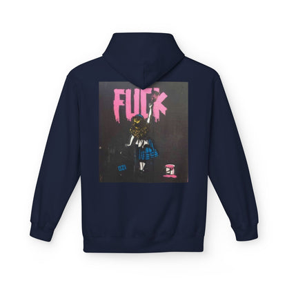 Street Art Inspired Unisex Fleece Hoodie - Bold Design for Creative Souls