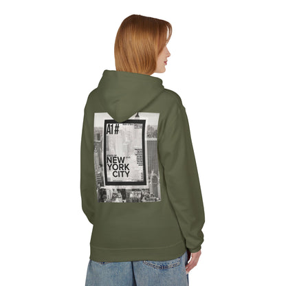 Happy Vibes Unisex Fleece Hoodie - Smiley Face Design