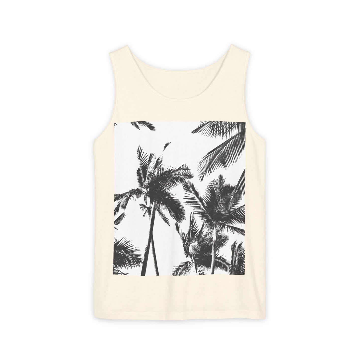 Tropical Palm Tank Top | Summer Vibes | Unisex Beachwear, Casual Top, Vacation Essential, Gift for Him or Her, Relaxed Fit