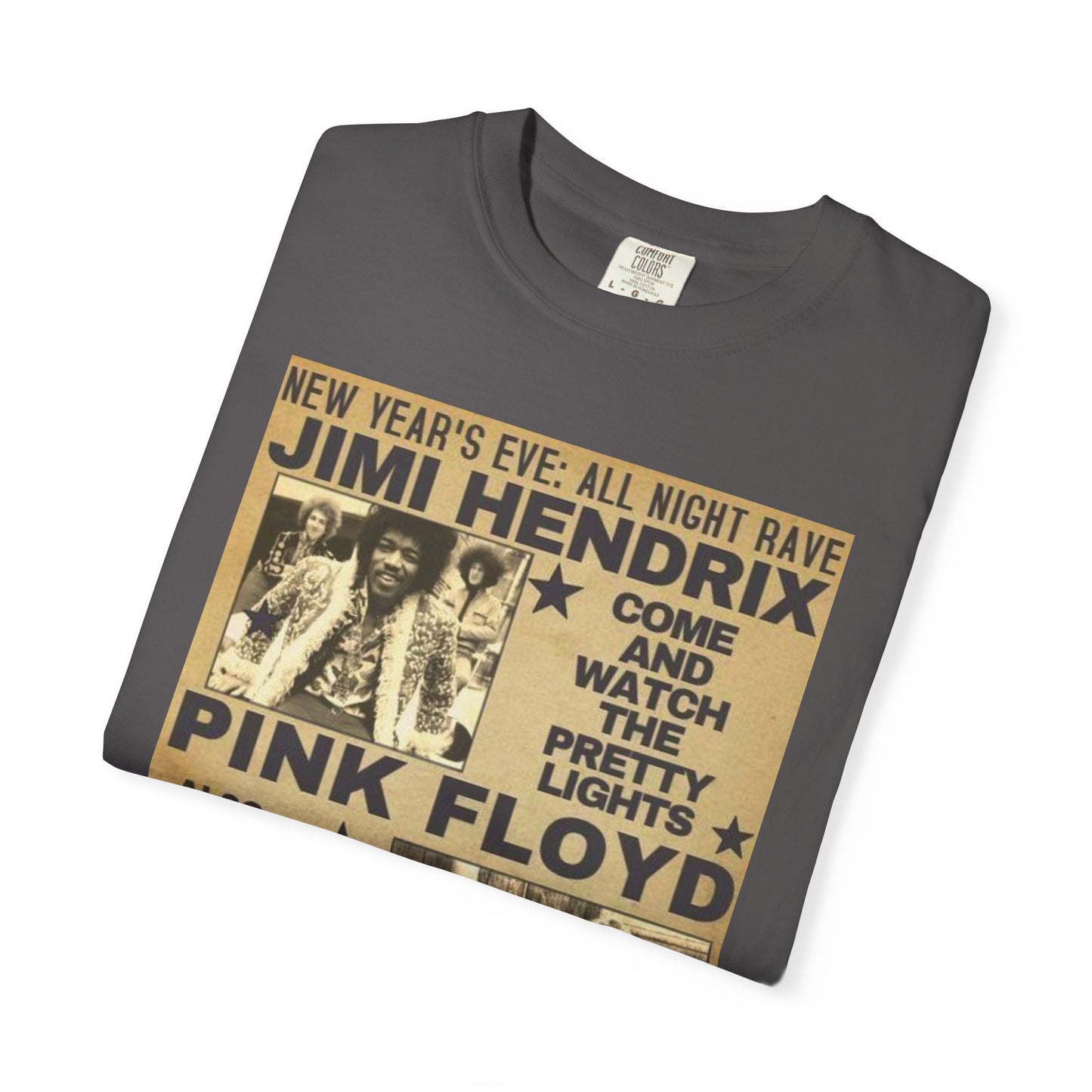 Retro Band Concert T-Shirt - Jimi Hendrix & Pink Floyd Tribute