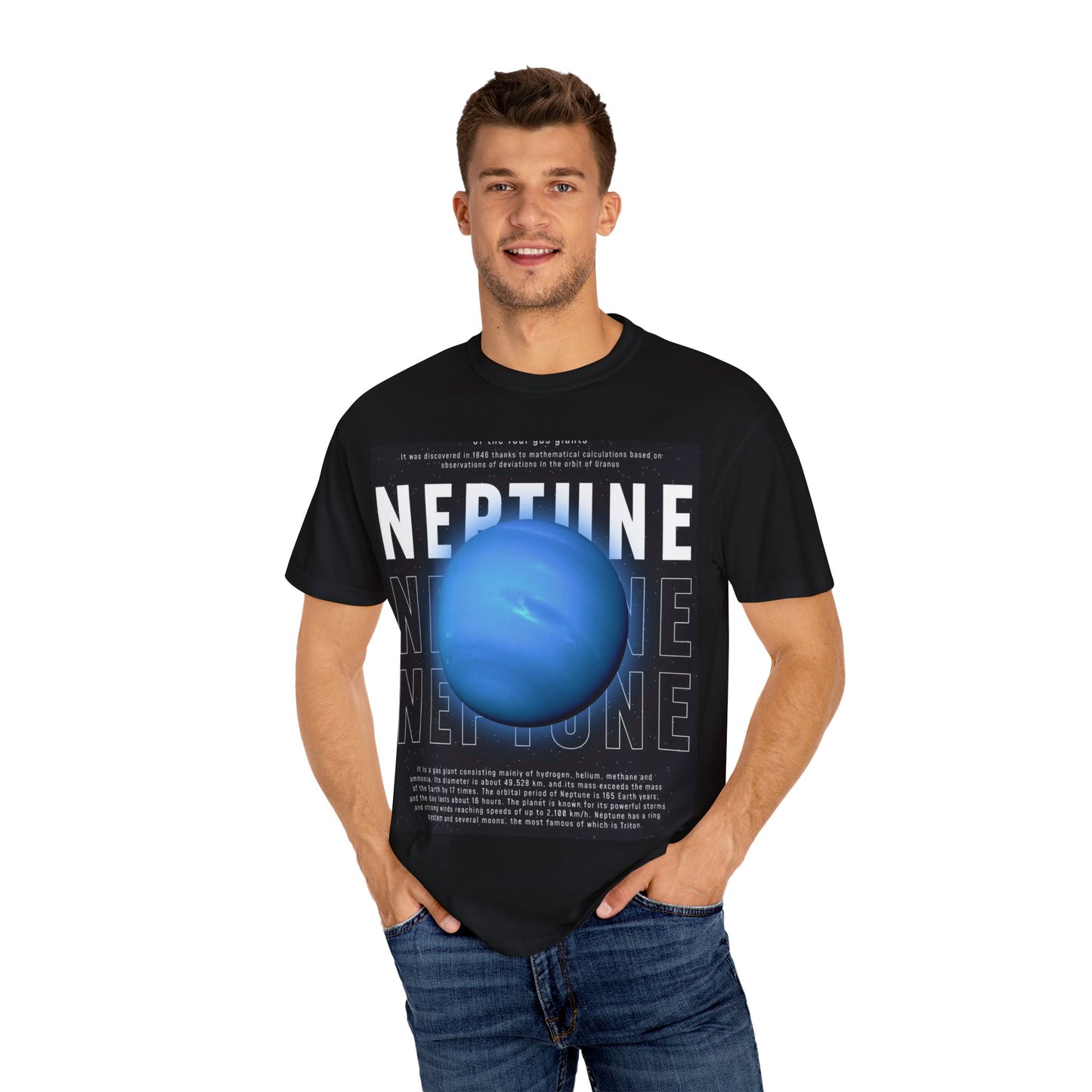 Neptune Graphic Unisex T-Shirt – Cool Planet Design for Space Enthusiasts