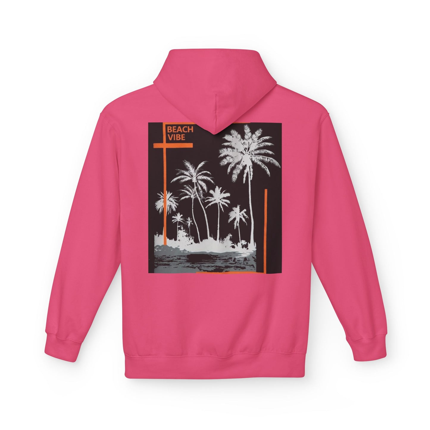 Beach Vibe Unisex Fleece Hoodie, Summer Fashion, Casual Wear, Gift for Her/Him, Cozy Lifestyle, Chill Out Apparel