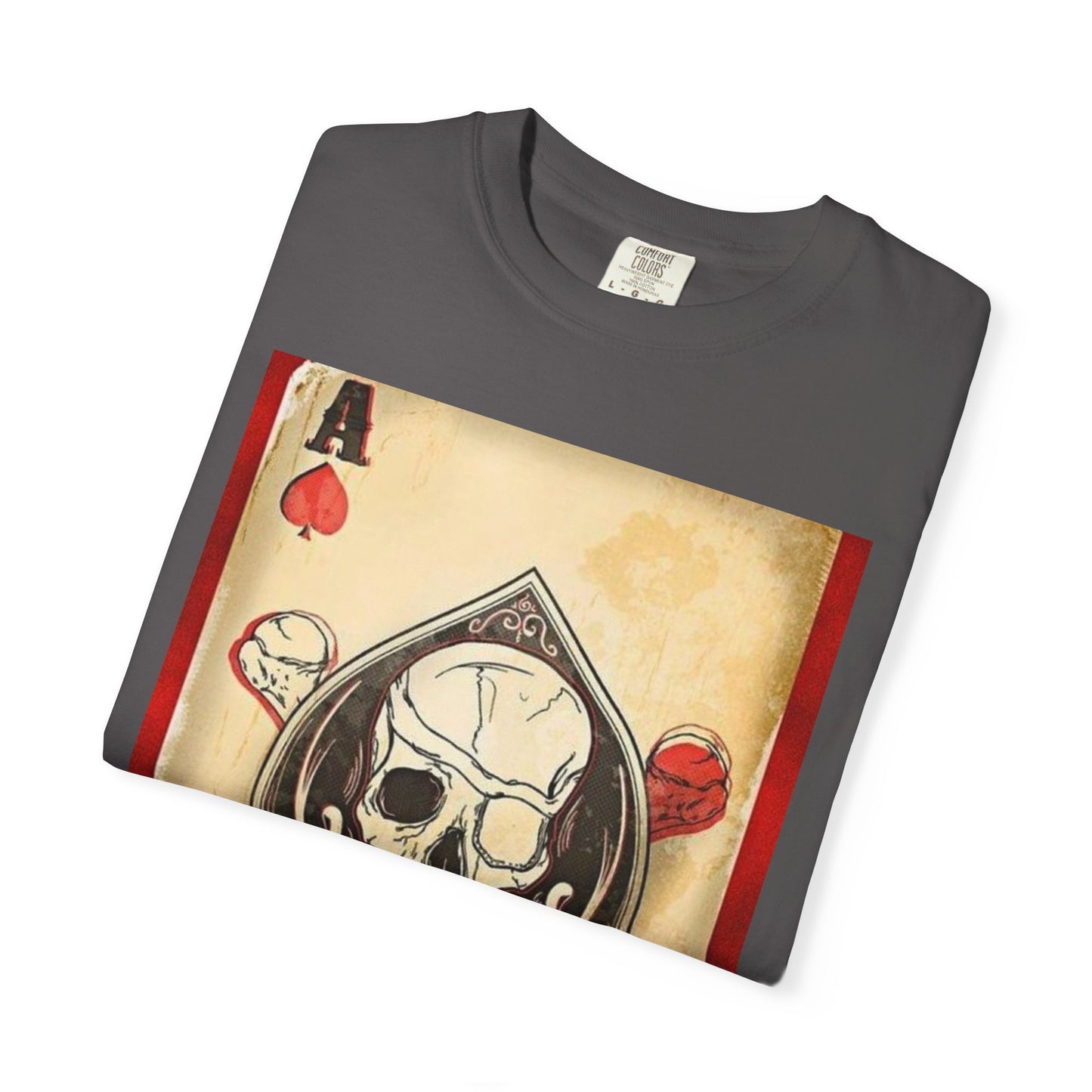Vintage Skull & Ace of Spades Unisex T-Shirt - Perfect for Gamers and Rock Fans