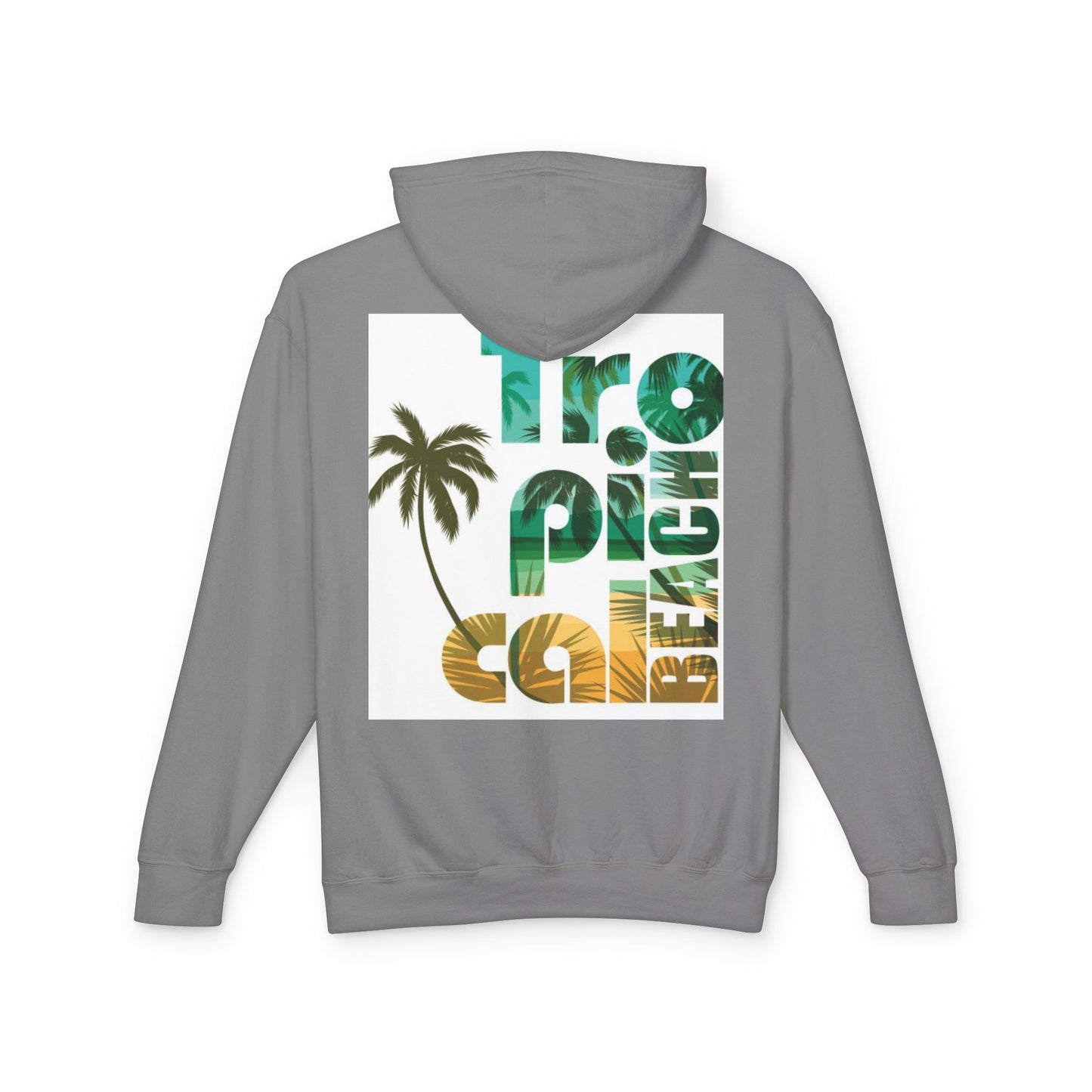 Tropical Beach Vibes Lightweight Unisex Hoodie
