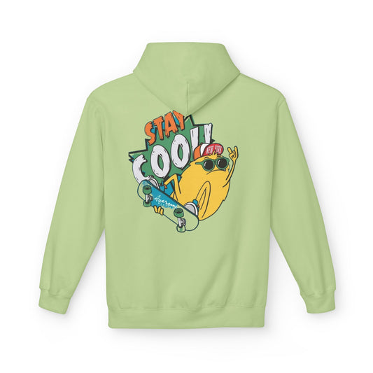 Stay Cool! Unisex Softstyle Fleece Hoodie - Fun & Comfy Skatewear
