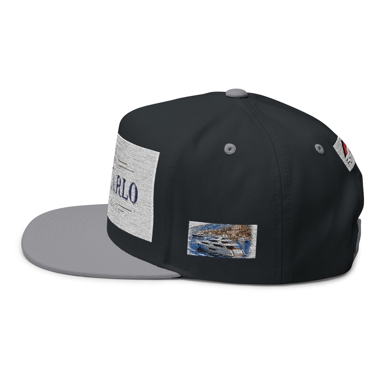 Monte Carlo Monaco Embroidered Flat Bill Cap
