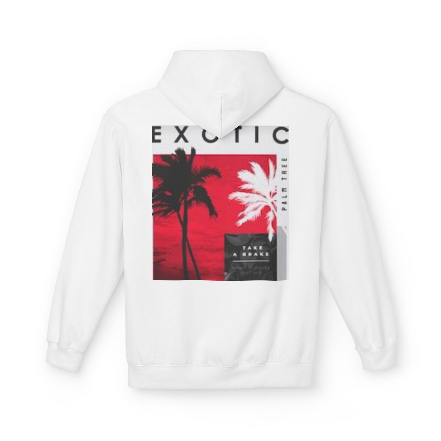 Exotic Vibe Unisex Fleece Hoodie - Cozy Beach Style, Perfect for Travel, Summer Events, Casual Outings, Gifts for Adventurers