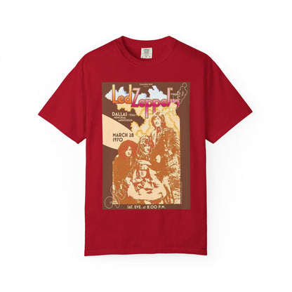 Retro Led Zeppelin T-Shirt | Unisex Garment-Dyed Tee for Music Lovers