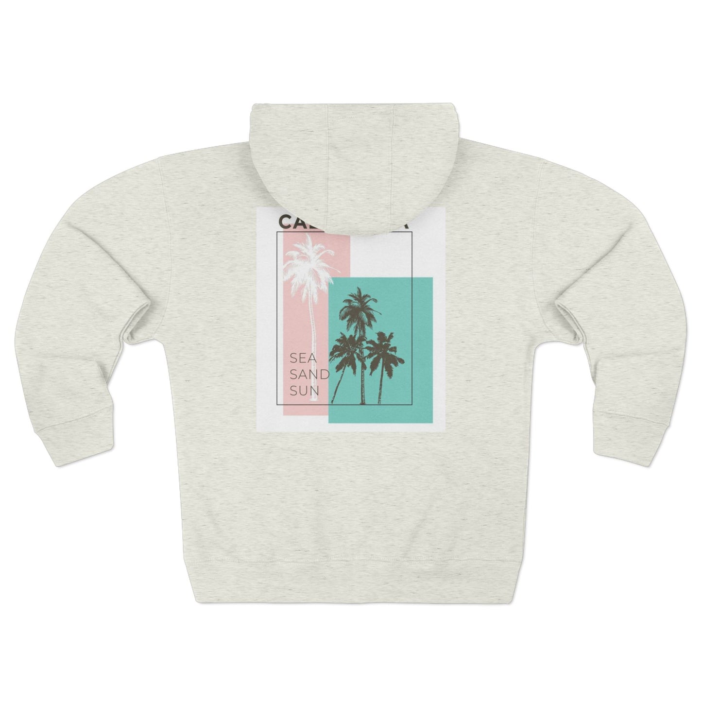 Tropical Vibe Unisex Zip Hoodie - Casual Comfort for Beach Lovers