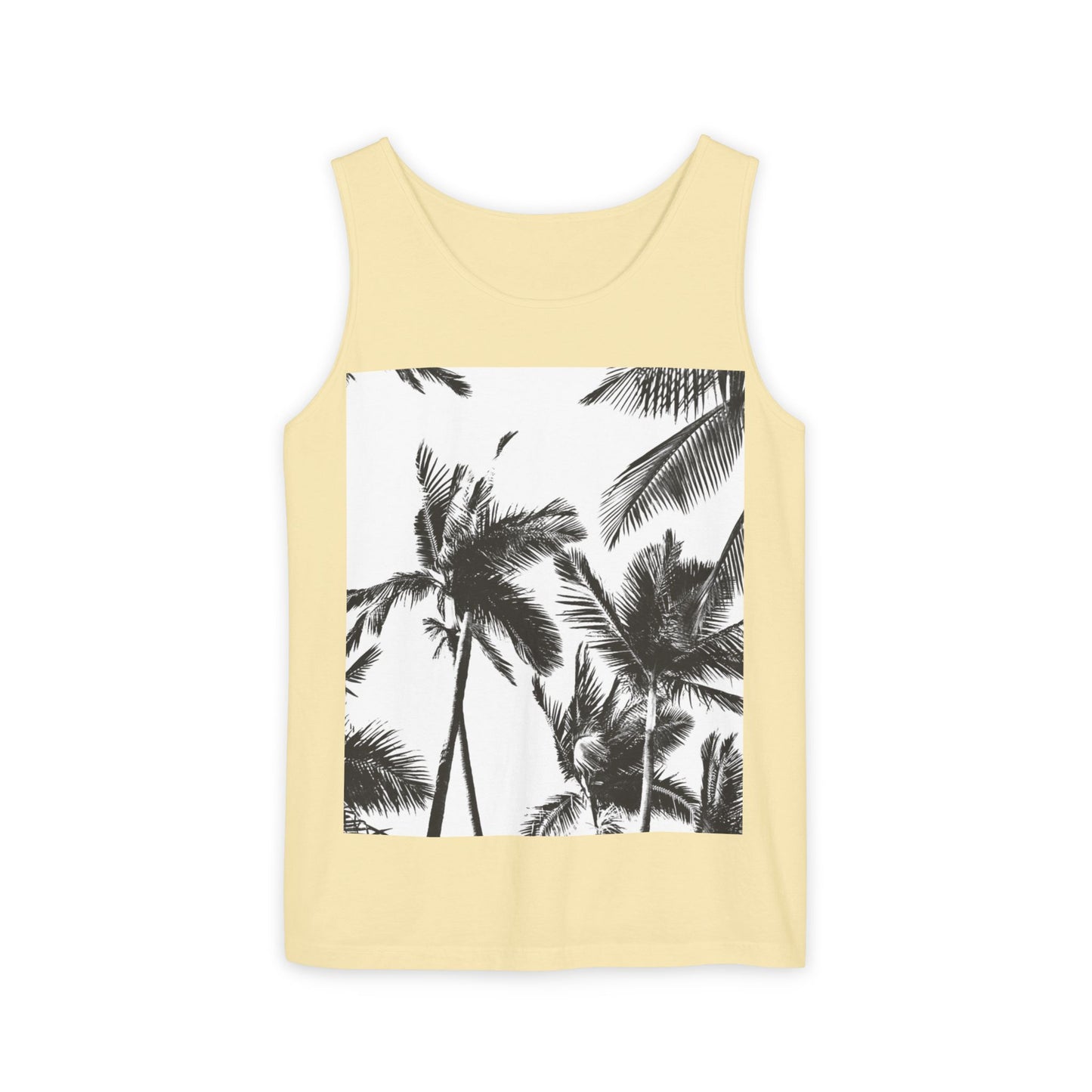 Tropical Palm Tank Top | Summer Vibes | Unisex Beachwear, Casual Top, Vacation Essential, Gift for Him or Her, Relaxed Fit