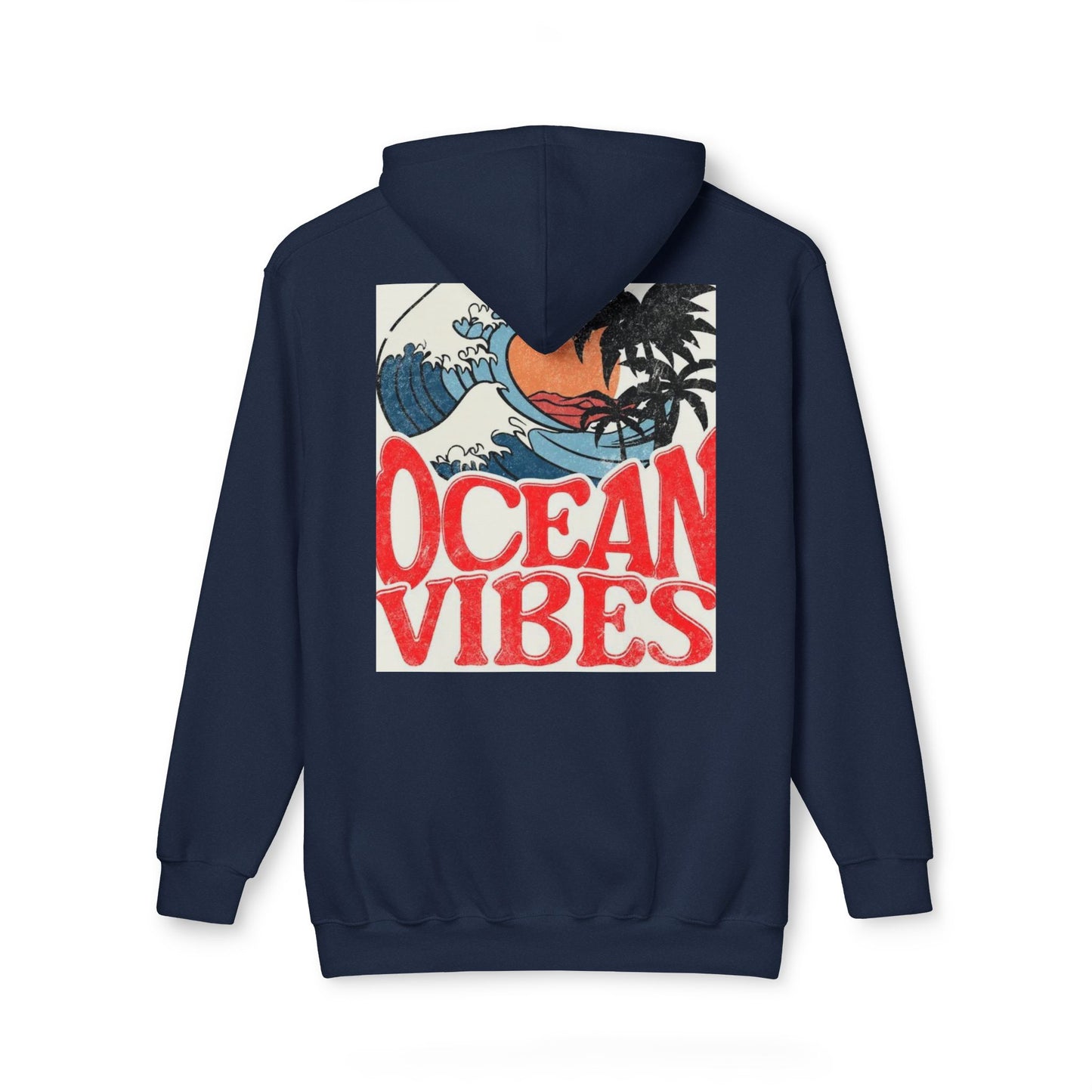 Ocean Vibes Unisex Hooded Sweatshirt | Casual Beachwear for Relaxed Days