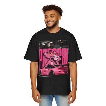 Pink Panther Streetwear Tee — Retro Racing Graphic Shirt