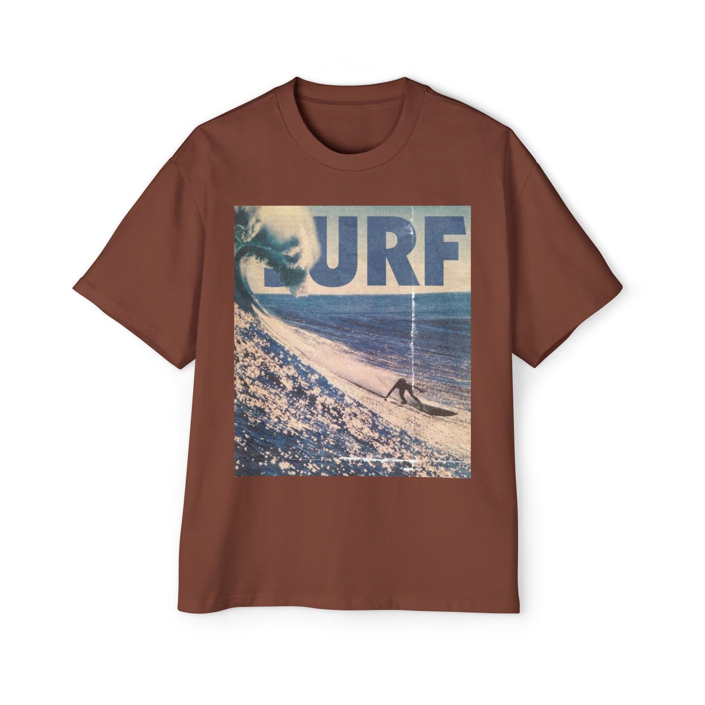 Surf Vintage Photo Tee — Men's Oversized Surf Graphic T-Shirt