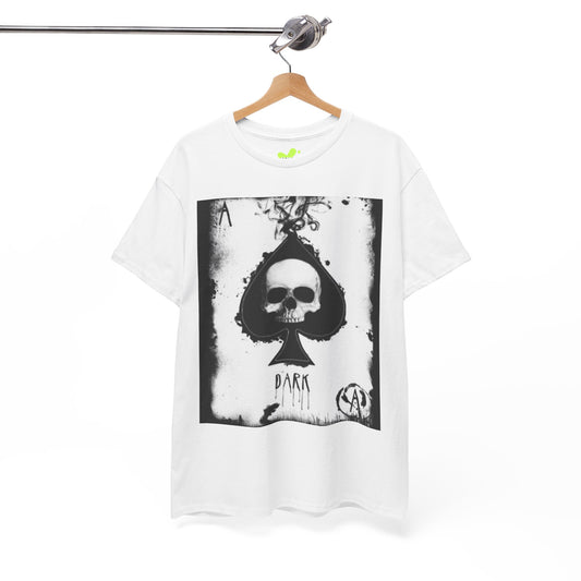 Gothic Skull Graphic Tee - Unisex Heavy Cotton T-Shirt