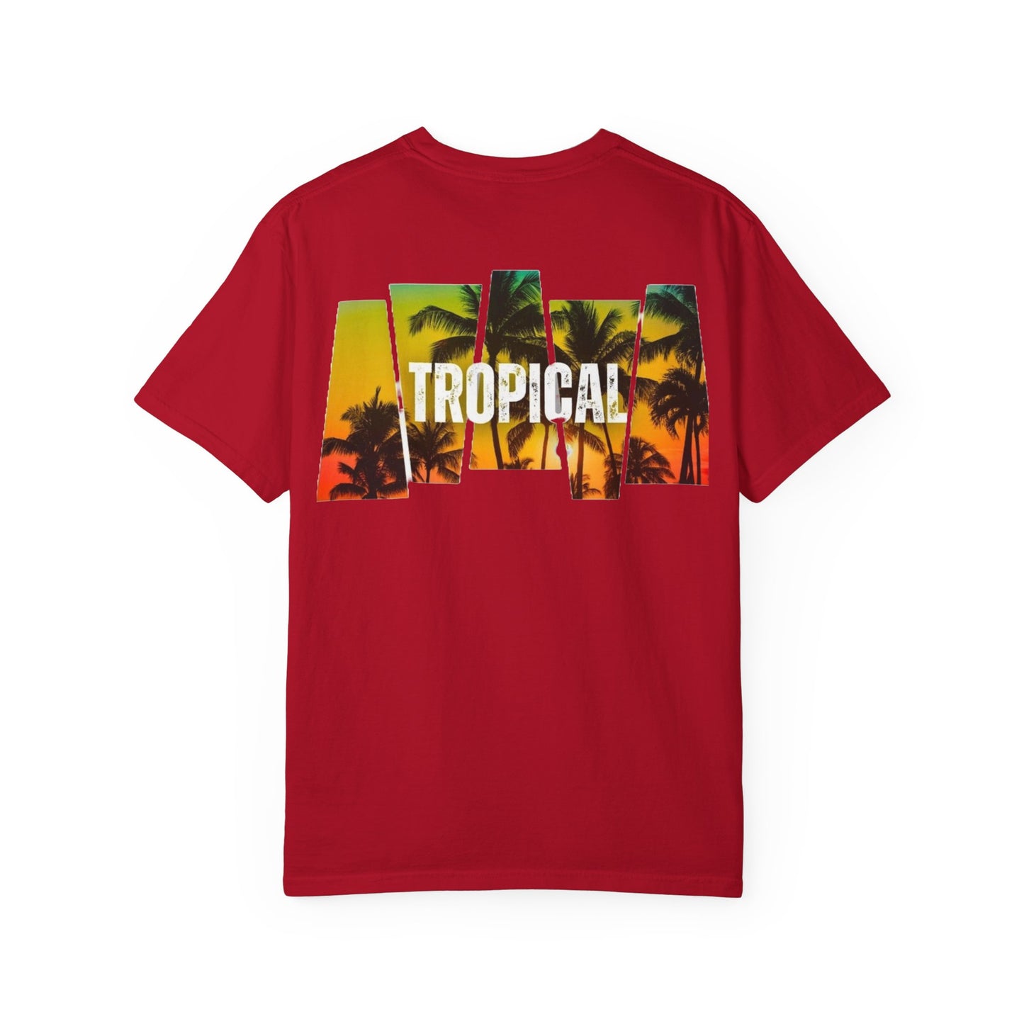 Tropical Vibes Unisex Garment-Dyed T-shirt