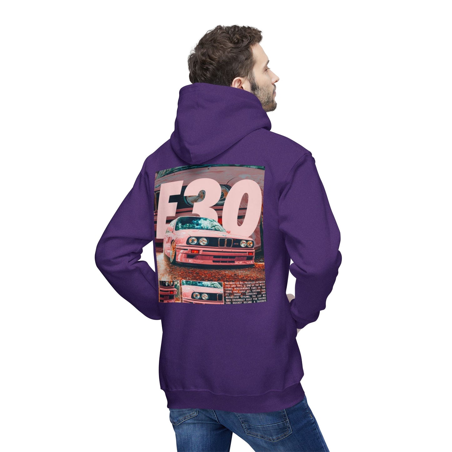 E30 Vintage Car Unisex Hooded Sweatshirt - Casual Comfort for Car Enthusiasts
